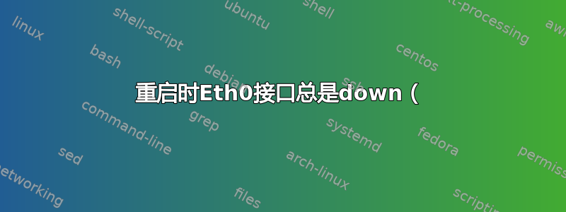 重启时Eth0接口总是down（