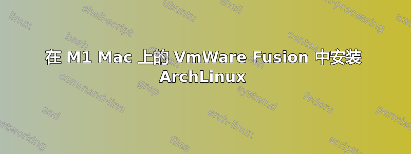 在 M1 Mac 上的 VmWare Fusion 中安装 ArchLinux