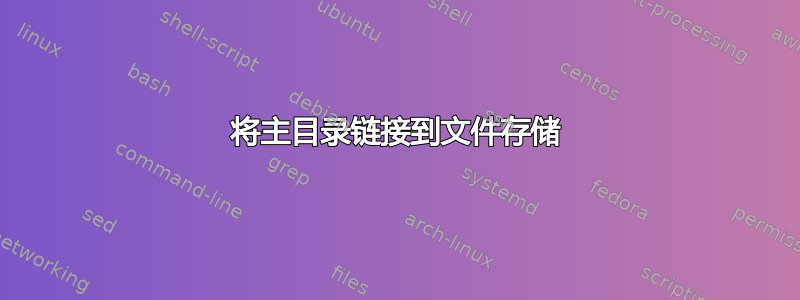 将主目录链接到文件存储