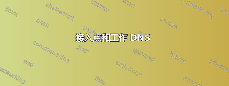 接入点和工作 DNS