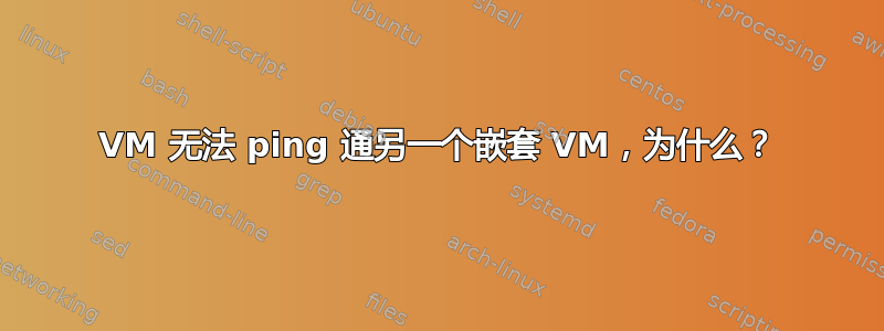 VM 无法 ping 通另一个嵌套 VM，为什么？