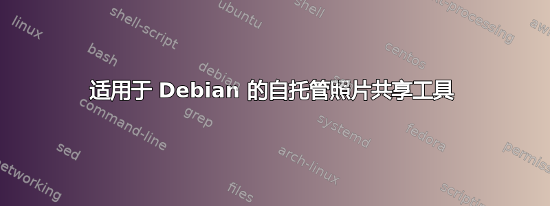 适用于 Debian 的自托管照片共享工具