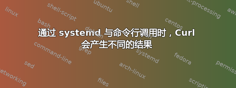 通过 systemd 与命令行调用时，Curl 会产生不同的结果