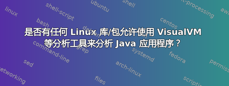 是否有任何 Linux 库/包允许使用 VisualVM 等分析工具来分析 Java 应用程序？