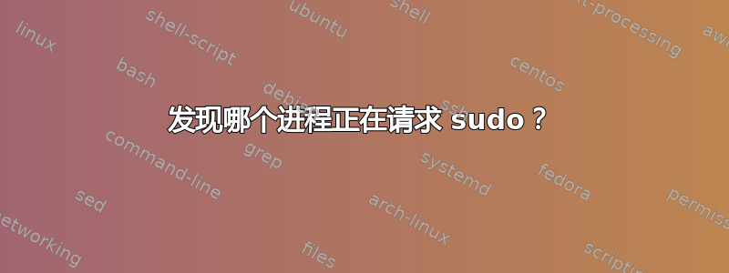 发现哪个进程正在请求 sudo？