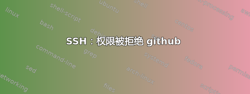 SSH：权限被拒绝 github