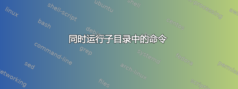 同时运行子目录中的命令