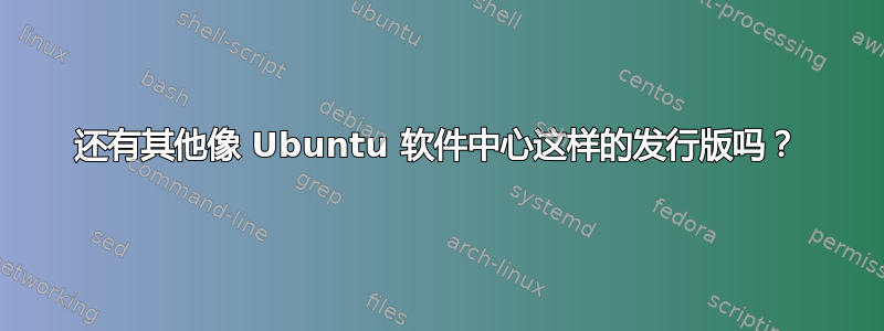 还有其他像 Ubuntu 软件中心这样的发行版吗？