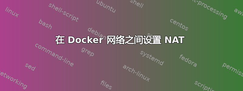 在 Docker 网络之间设置 NAT