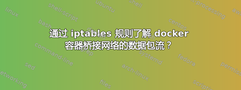 通过 iptables 规则了解 docker 容器桥接网络的数据包流？