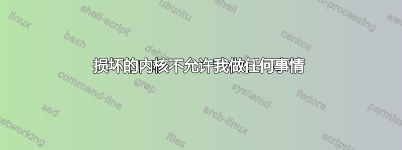 损坏的内核不允许我做任何事情