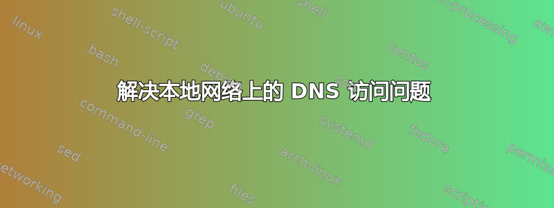 解决本地网络上的 DNS 访问问题