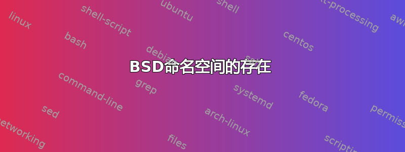 BSD命名空间的存在