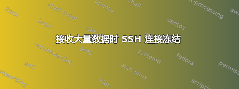 接收大量数据时 SSH 连接冻结