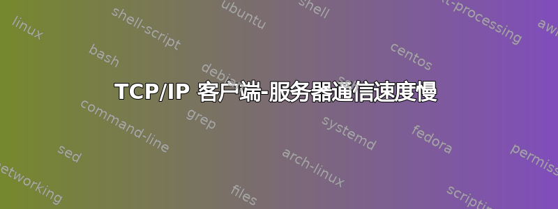 TCP/IP 客户端-服务器通信速度慢