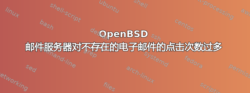 OpenBSD 邮件服务器对不存在的电子邮件的点击次数过多