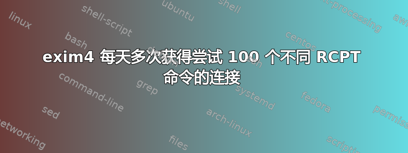 exim4 每天多次获得尝试 100 个不同 RCPT 命令的连接