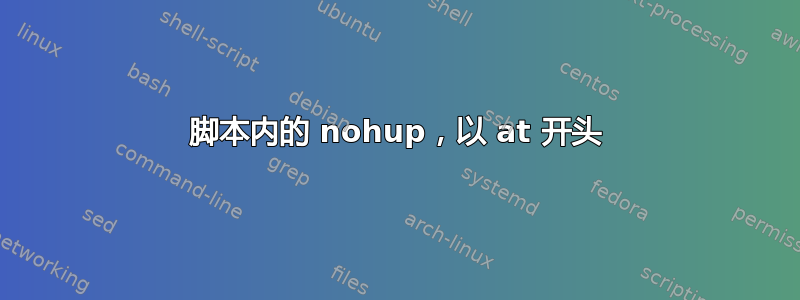 脚本内的 nohup，以 at 开头