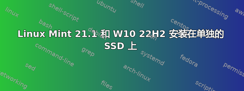 Linux Mint 21.1 和 W10 22H2 安装在单独的 SSD 上