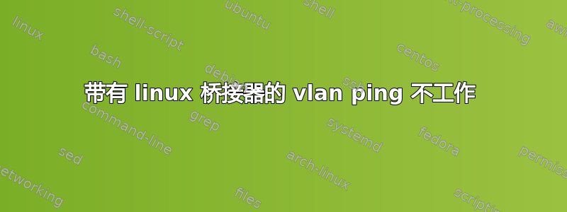 带有 linux 桥接器的 vlan ping 不工作