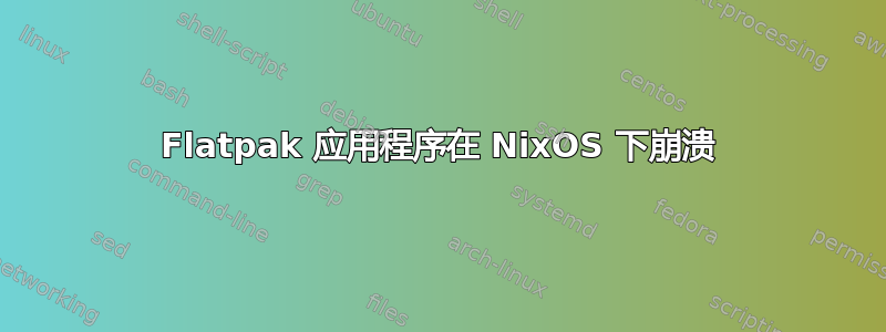 Flatpak 应用程序在 NixOS 下崩溃