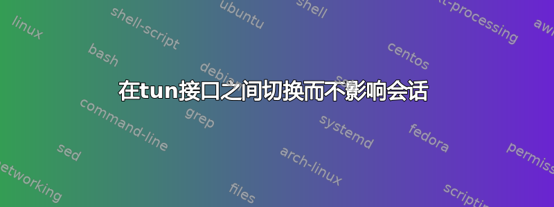 在tun接口之间切换而不影响会话