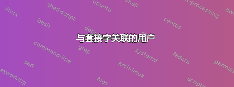 与套接字关联的用户