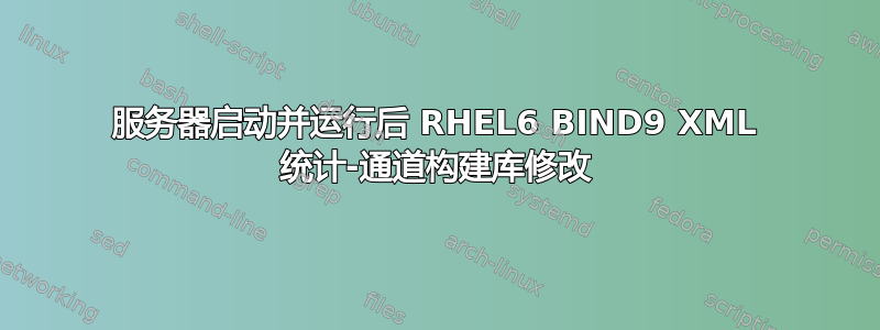 服务器启动并运行后 RHEL6 BIND9 XML 统计-通道构建库修改