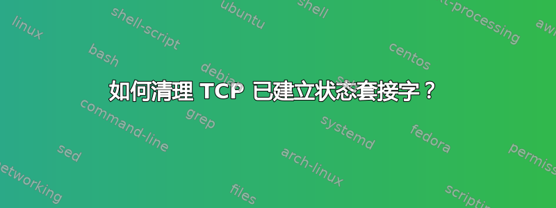 如何清理 TCP 已建立状态套接字？