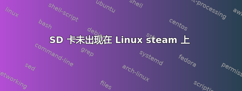 SD 卡未出现在 Linux steam 上