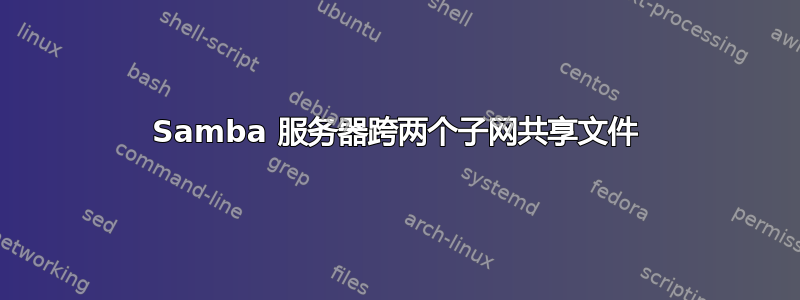 Samba 服务器跨两个子网共享文件