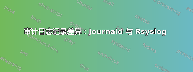 审计日志记录差异：Journald 与 Rsyslog