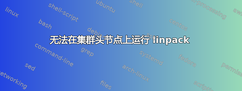 无法在集群头节点上运行 linpack