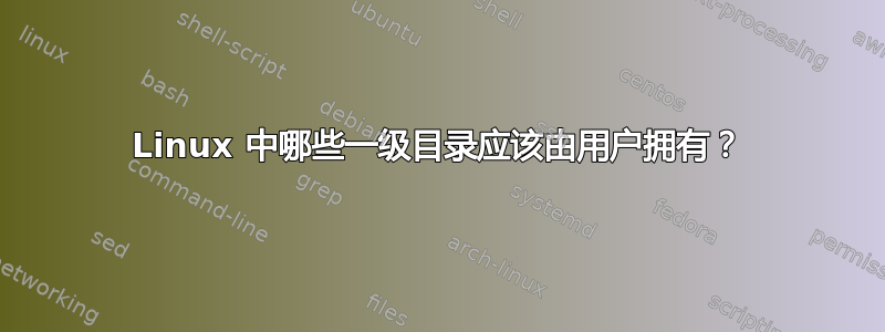 Linux 中哪些一级目录应该由用户拥有？