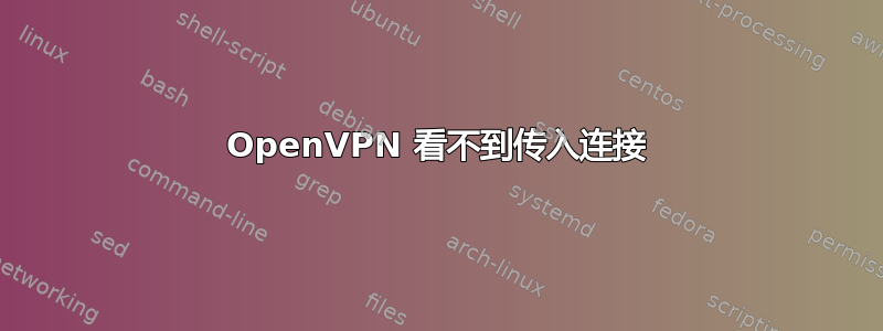 OpenVPN 看不到传入连接