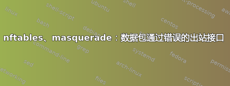 nftables、masquerade：数据包通过错误的出站接口