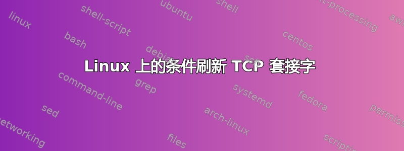 Linux 上的条件刷新 TCP 套接字