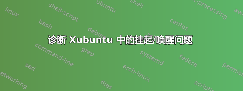 诊断 Xubuntu 中的挂起/唤醒问题