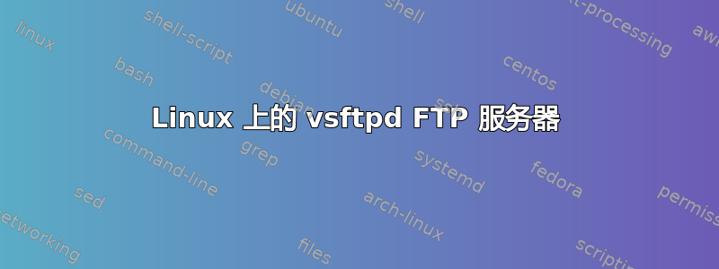 Linux 上的 vsftpd FTP 服务器