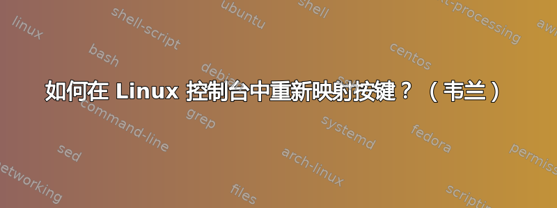 如何在 Linux 控制台中重新映射按键？ （韦兰）