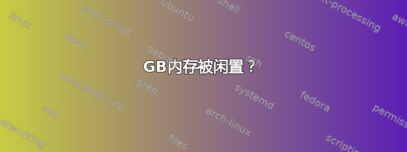 4GB内存被闲置？