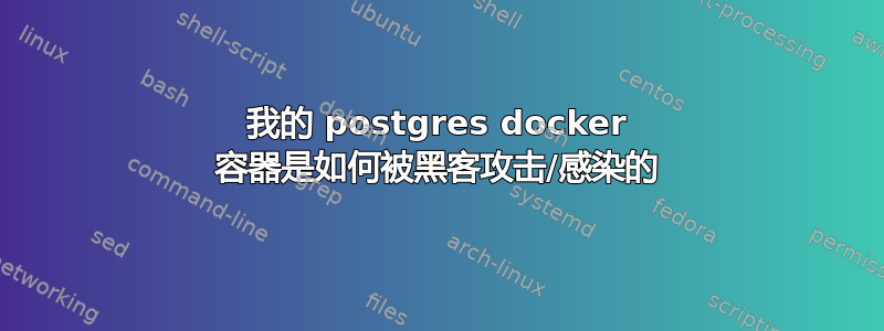 我的 postgres docker 容器是如何被黑客攻击/感染的