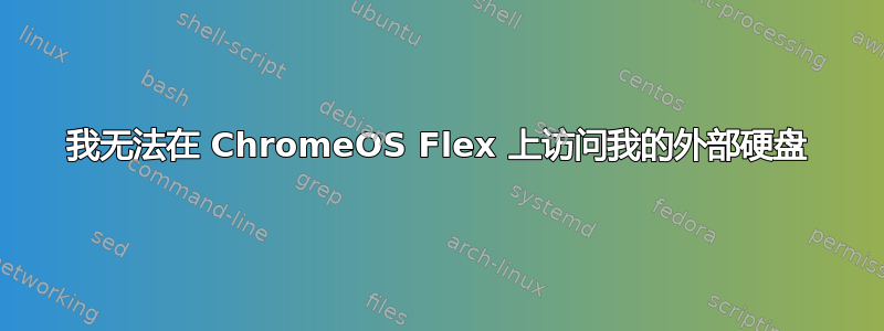 我无法在 ChromeOS Flex 上访问我的外部硬盘