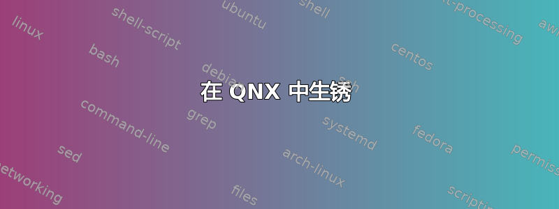 在 QNX 中生锈