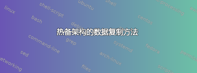 热备架构的数据复制方法