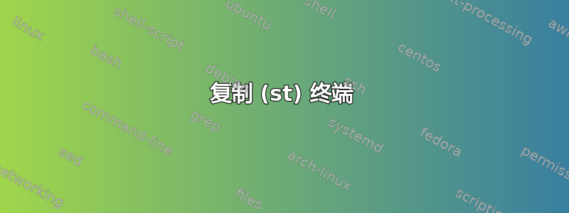 复制 (st) 终端