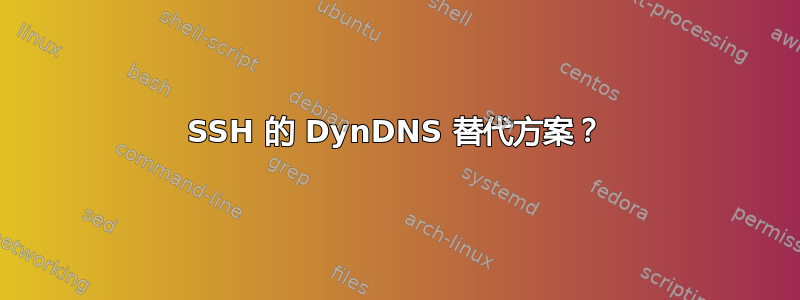 SSH 的 DynDNS 替代方案？