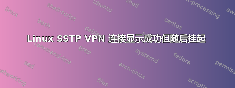 Linux SSTP VPN 连接显示成功但随后挂起