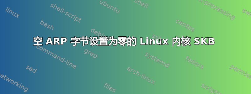 空 ARP 字节设置为零的 Linux 内核 SKB