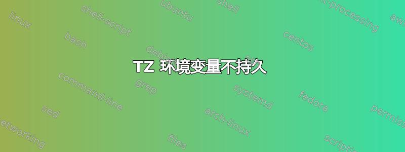 TZ 环境变量不持久